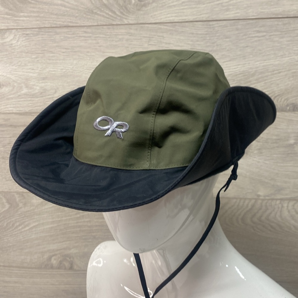 Outdoor Research Green and Black GORE-TEX Hat